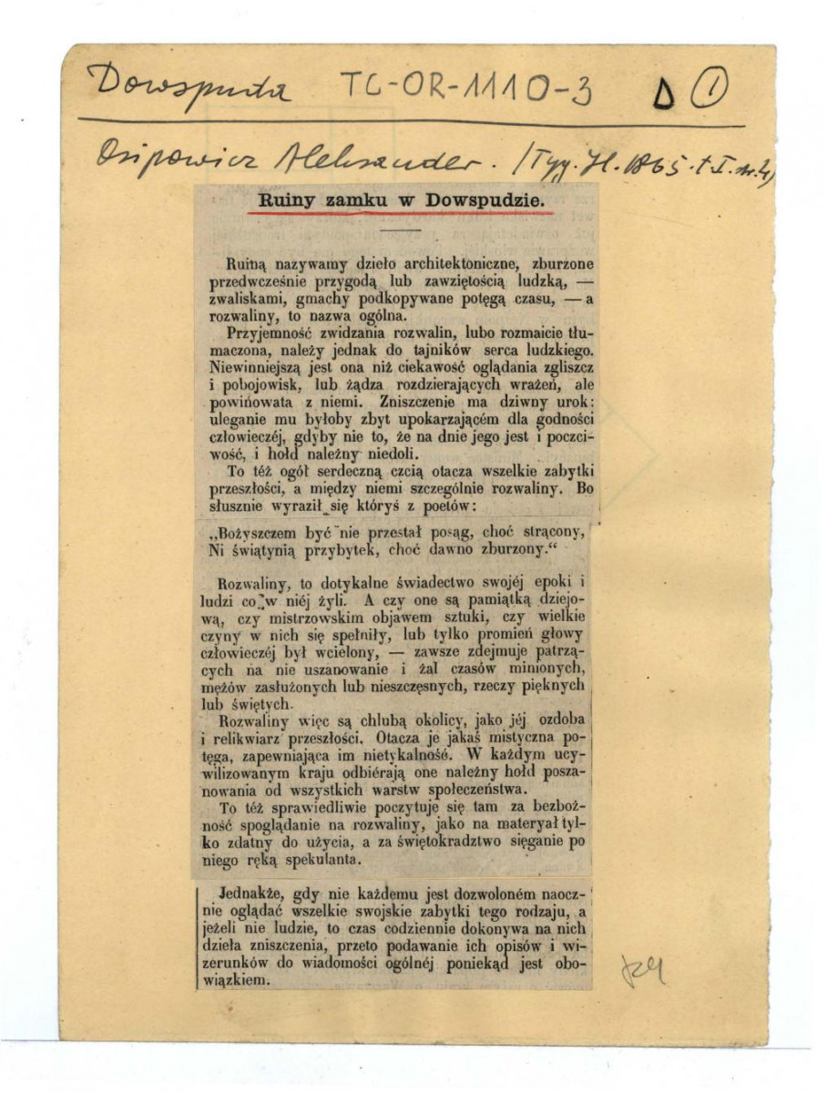 wycinek na pięciu kartach z „Tygodnika Ilustrowanego”, t. I (1865), s. 4 , skan 1