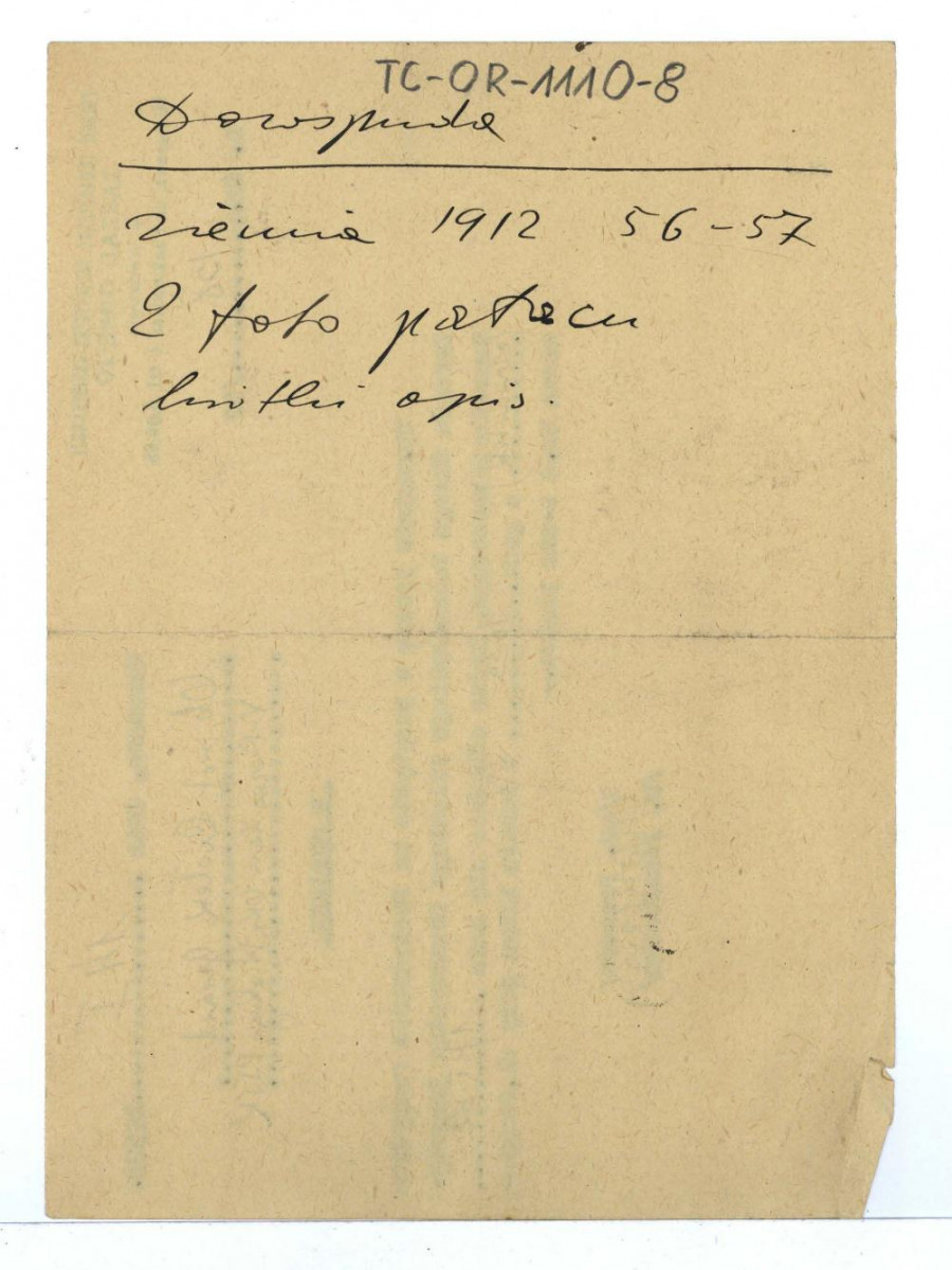 wypis z czasopisma „Ziemia” (1912) s. 56-57 dotycząca fotografii ukazujących miejscowy pałac    , skan 1