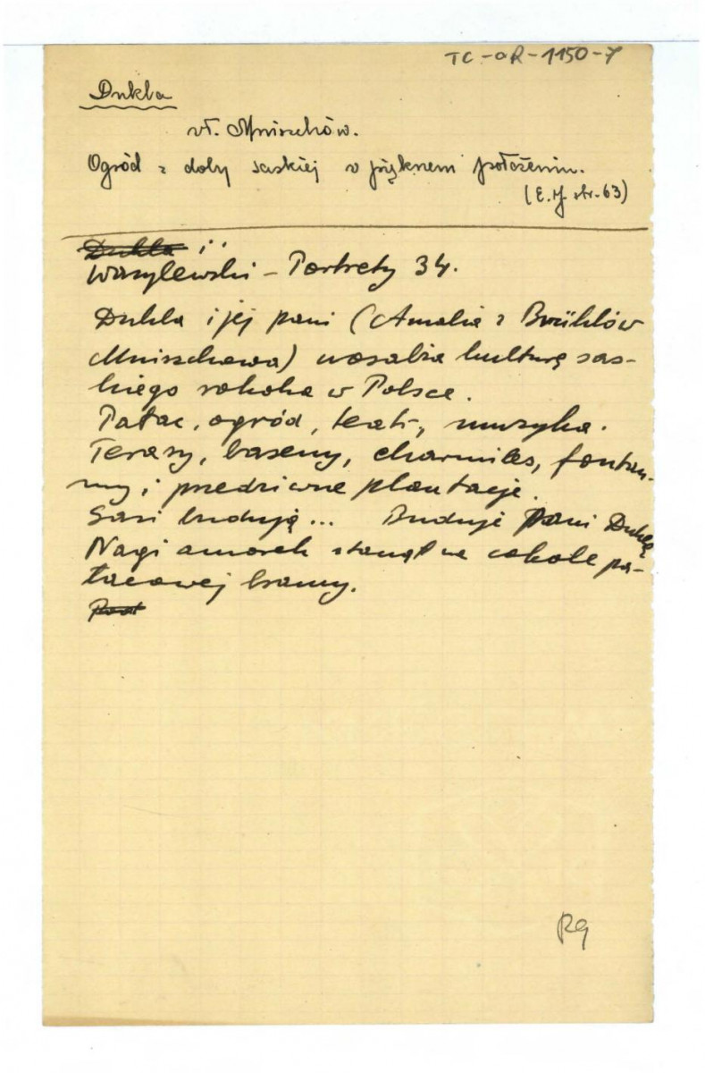 wypis z Jankowski E., Dzieje ogrodnictwa polskiego w zarysie, Warszawa 1923 , s. 63  , skan 1