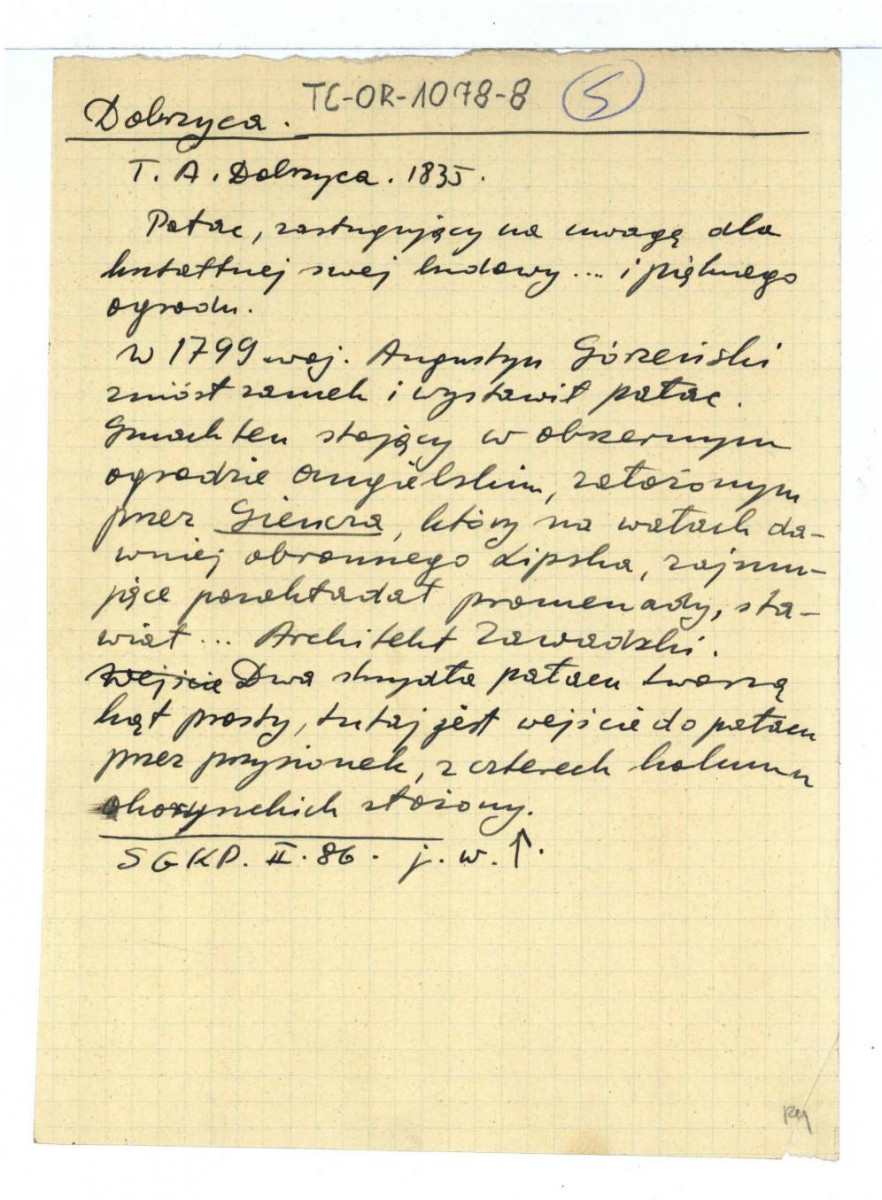 wypis z Słownik Geograficzny Królestwa Polskiego t. II, s. 86, skan 1