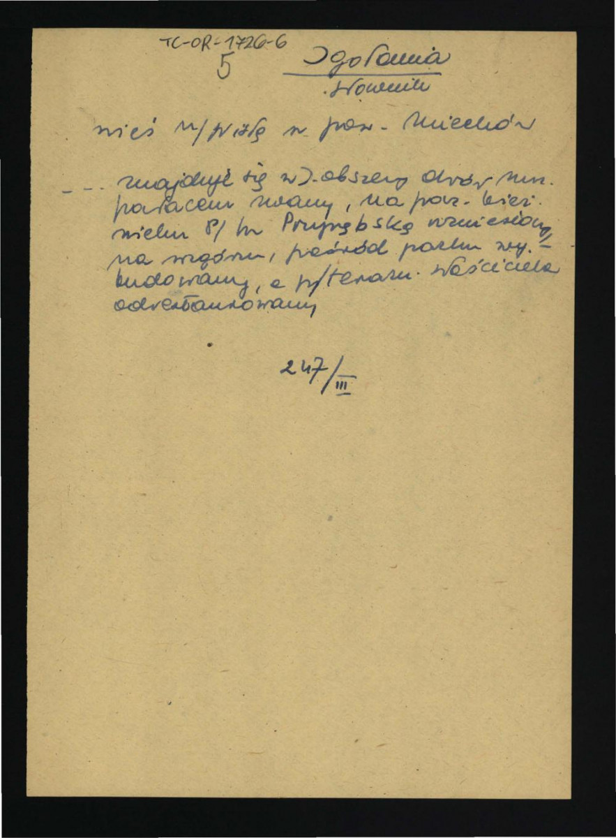 wypis z Słownik Geograficzny Królestwa Polskiego t. III, s, 247-248 dotycząca dworu oraz parku , skan 1