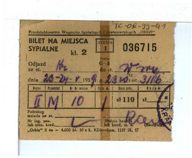 Bilet na miejsce sypialne , skan 1