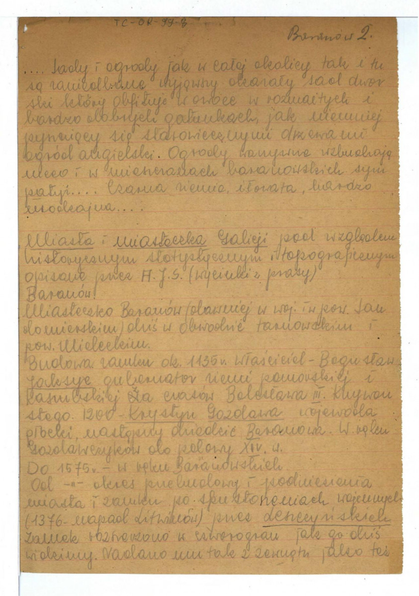 wypis z Teki Schneidra (43) dotycząca ww. miejscowości      , skan 2