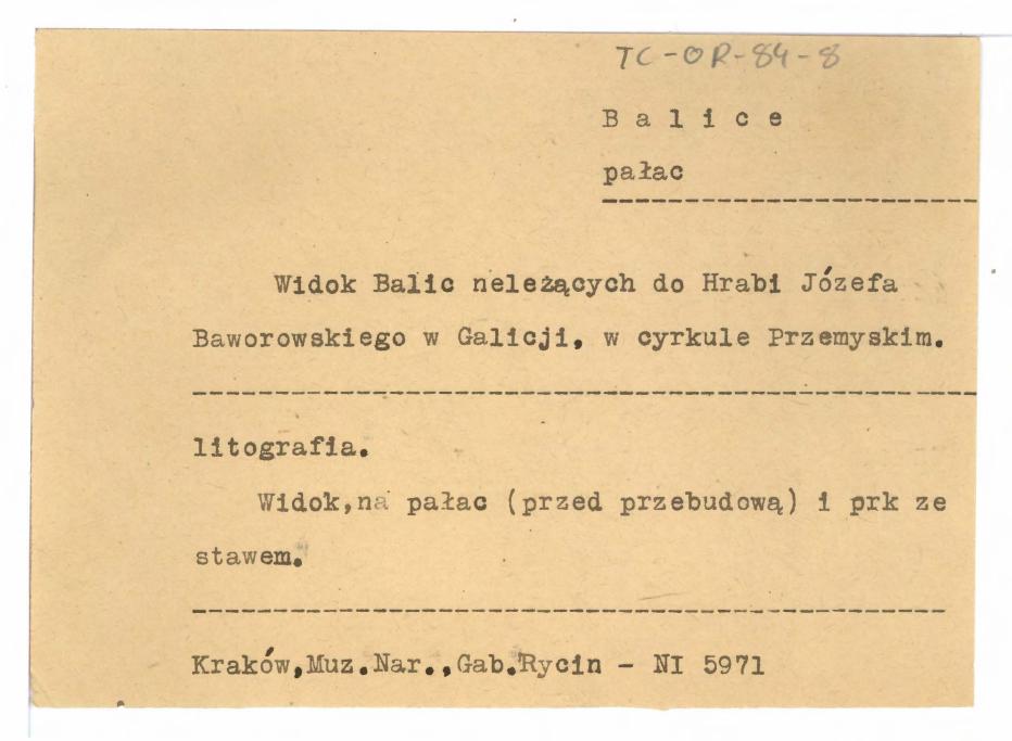 odnośnik ikonograficzny – Gabinet Rycin Muzeum Narodowe w Krakowie – NI 5971 , skan 1