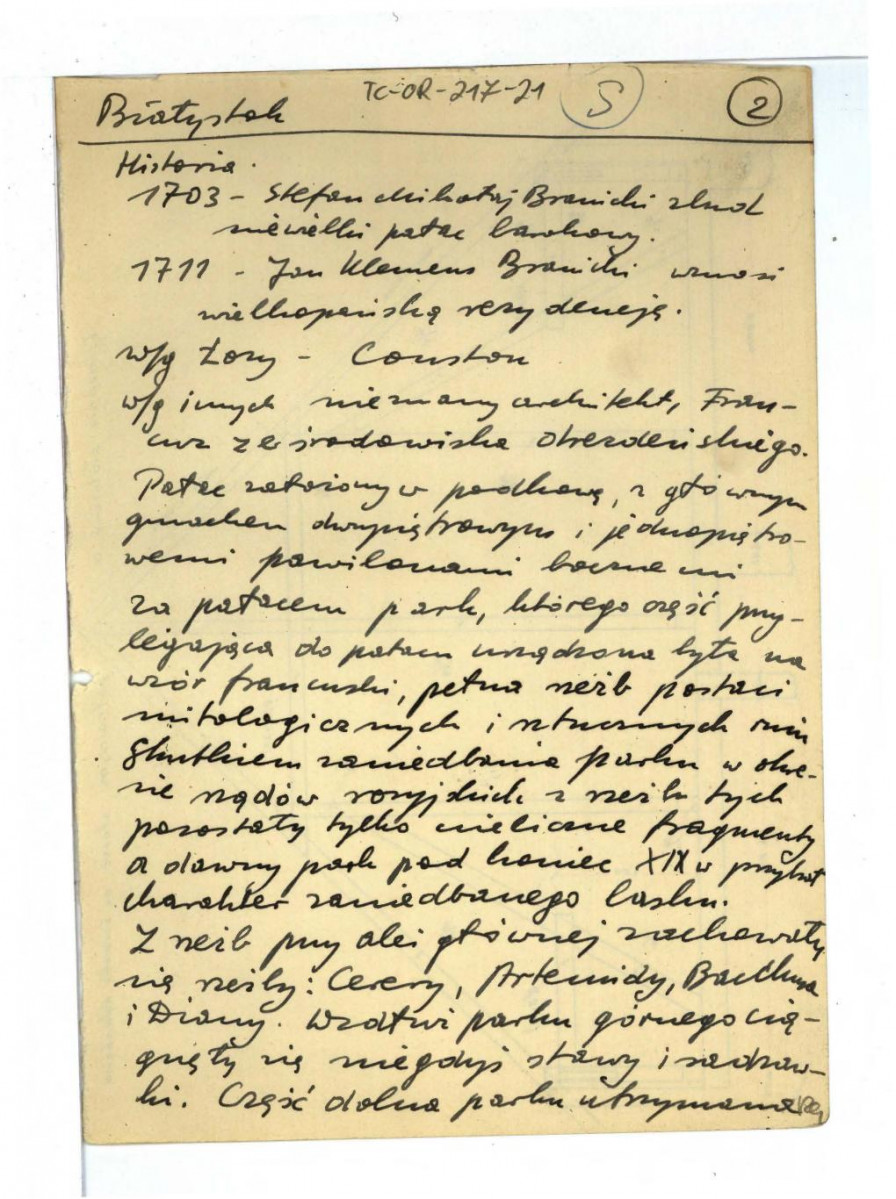 odniesienia do historii Białegostoku m.in. w oparciu o Stanisław Łoza, Słownik architektów i budowniczych Polaków oraz cudzoziemców w Polsce pracujących, Warszawa 1931  , skan 1