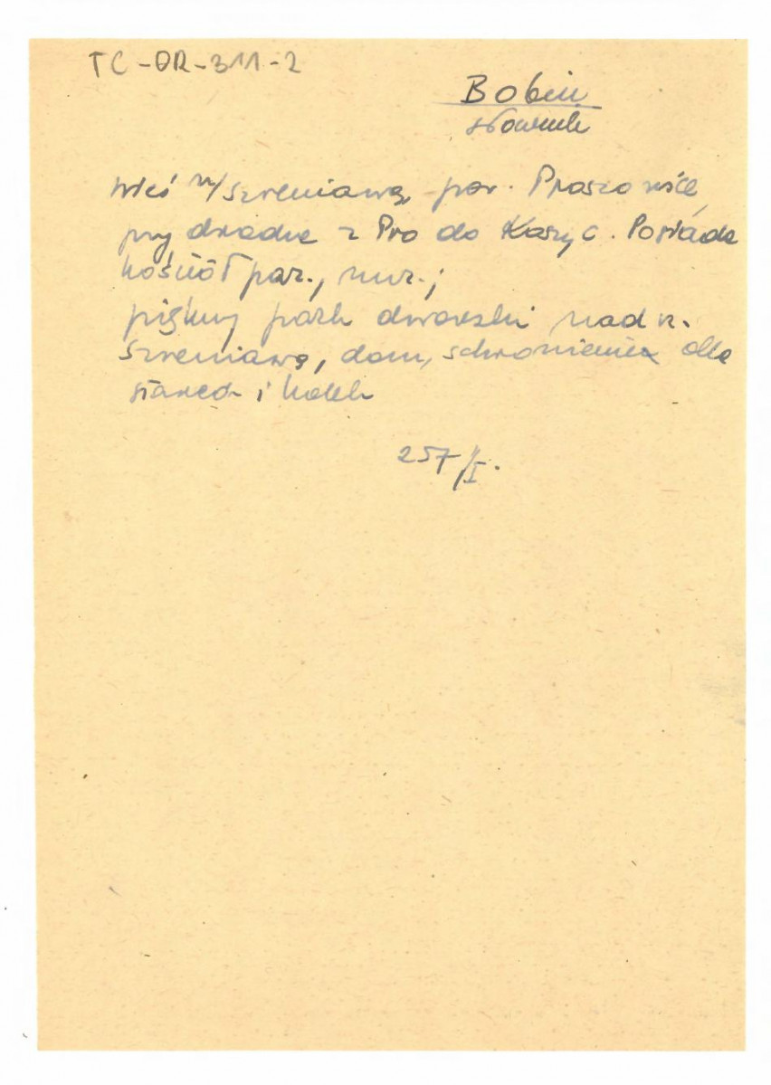 wypis z Kwestionariusz Ministerstwa Kultury i Sztuki  z 1957 r. , skan 1
