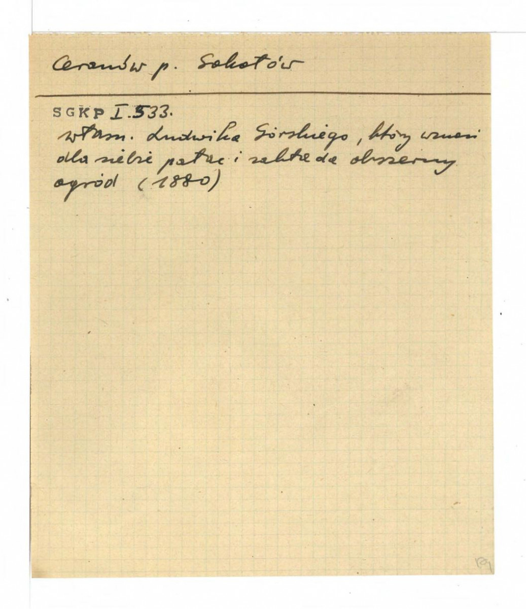 wypis z Słownik Geograficzny Królestwa Polskiego t. I, s. 533, skan 1