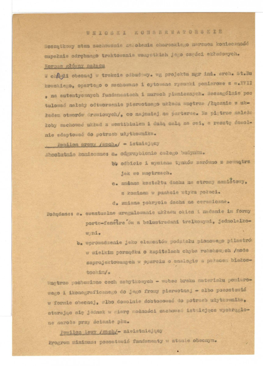Żyłko E., Założenie pałacowo-parkowe w Choroszczy, woj. białostockie, powiat Białostocki, październik 1962, skan 70