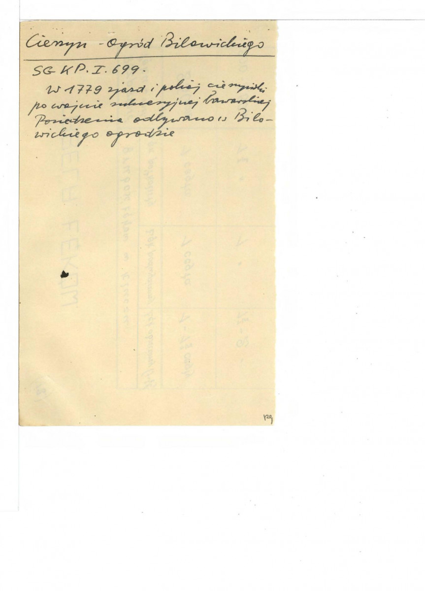 wypis z Słownik Geograficzny Królestwa Polskiego t. I, s. 699 , skan 1