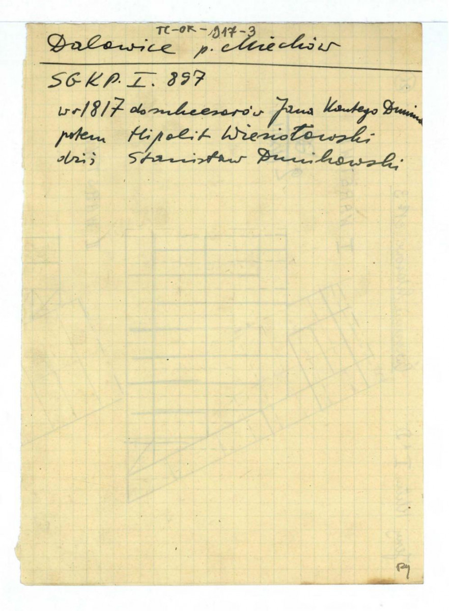 wypis z Słownik Geograficzny Królestwa Polskiego  t. I, s. 897  dotyczący właścicieli miejscowej posesji, skan 1