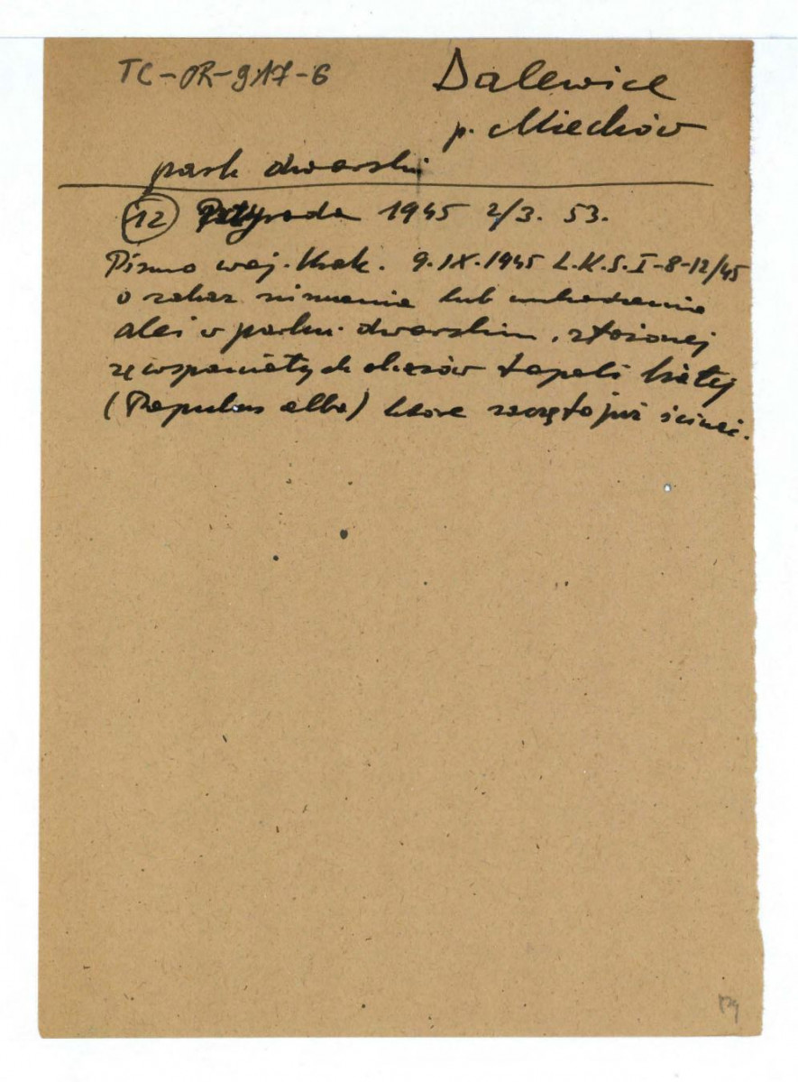 pismo opublikowane w czasopiśmie „Przyroda” 2/3 (1945), s. 53 , skan 1