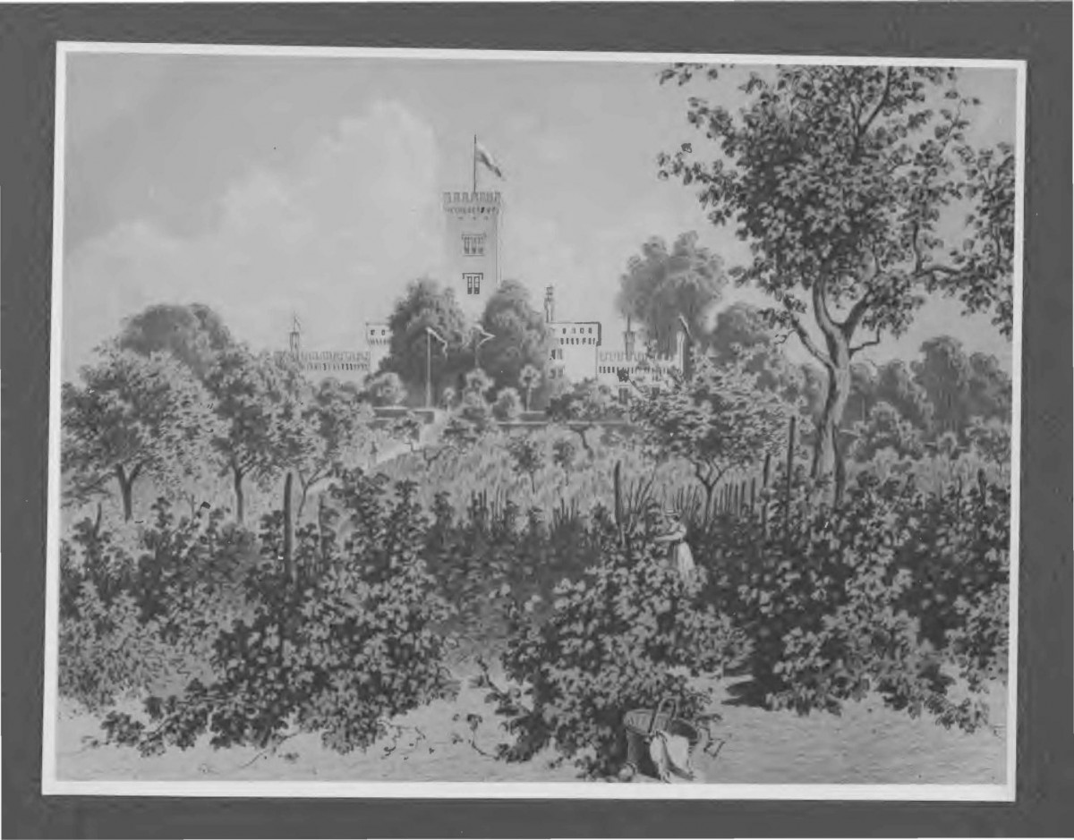 fotografia czarno-biała, widok z 1828                                                                     , skan 1