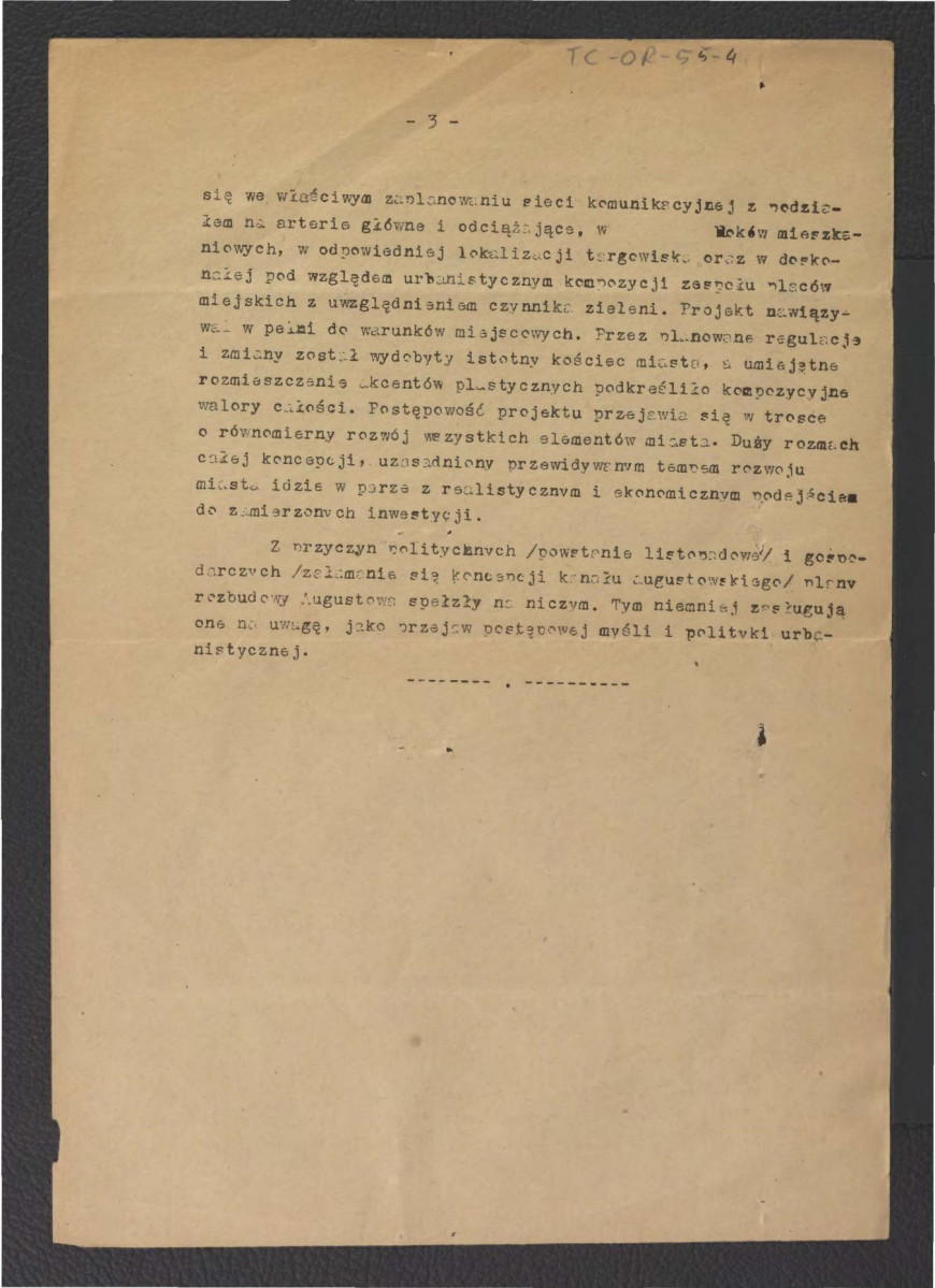 Projekt rozbudowy Augustowa z lat 1829-30 jako wyraz świadomej polityki urbanistycznej, skan 3