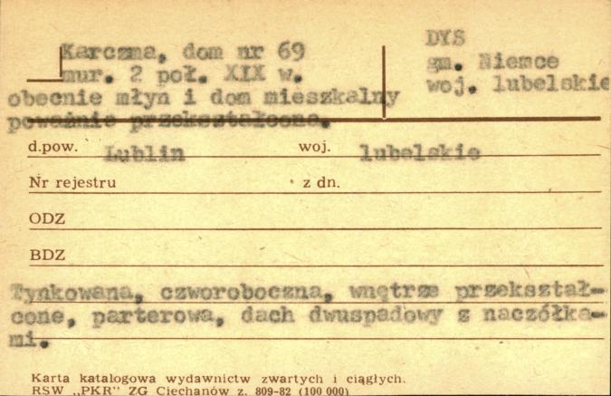 karczma, dom obecnie młyn i dom mieszkalny, skan 1