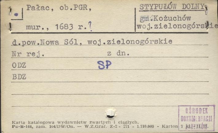 pałac, ob. PGR, skan 1
