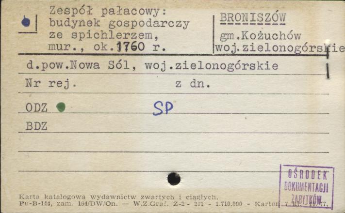 zespół pałacowy: budynek gospodarczy ze spichrzem, skan 1