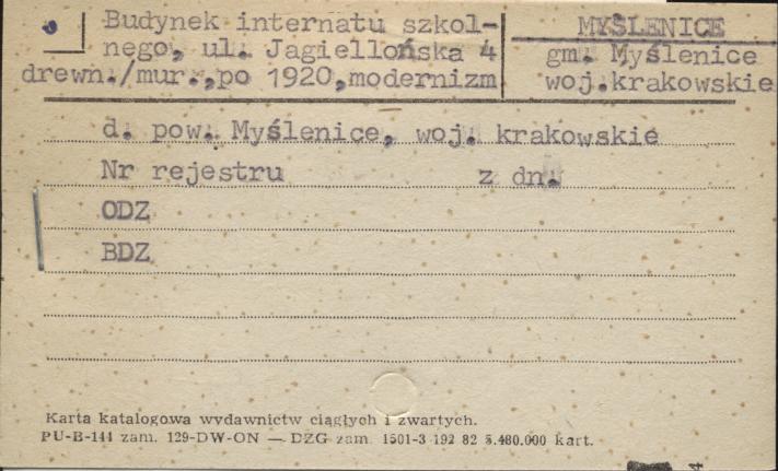 budynek internatu szkolnego, skan 1