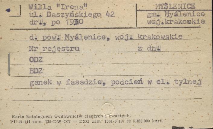 willa Irena, skan 1