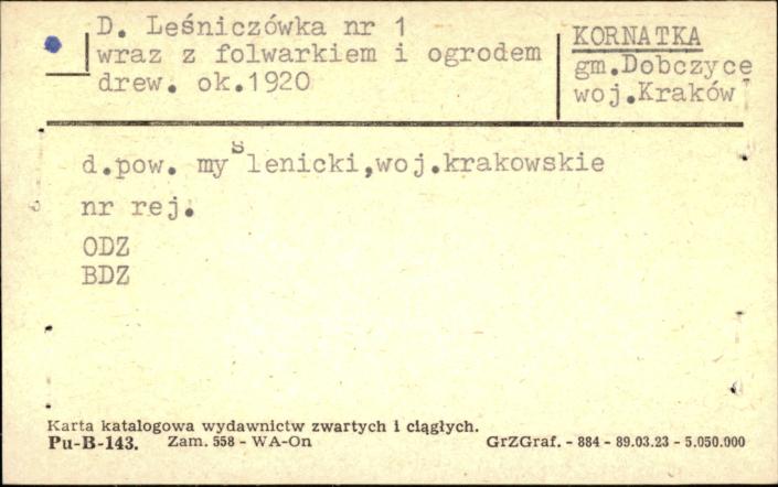 leśniczówka wraz z folwarkiem i ogrodem, skan 1