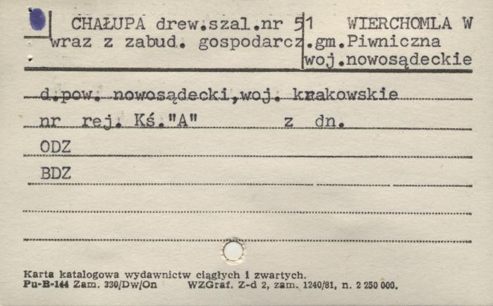 chałupa z zabudowaniami gospodarczymi, skan 1