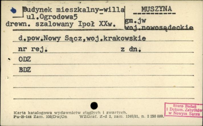 budynek mieszkalny - willa, skan 1