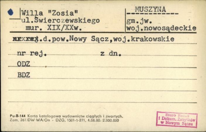 willa Zosia, skan 1