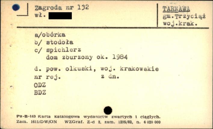 obórka, stodoła i spichlerz w zagrodzie, skan 1