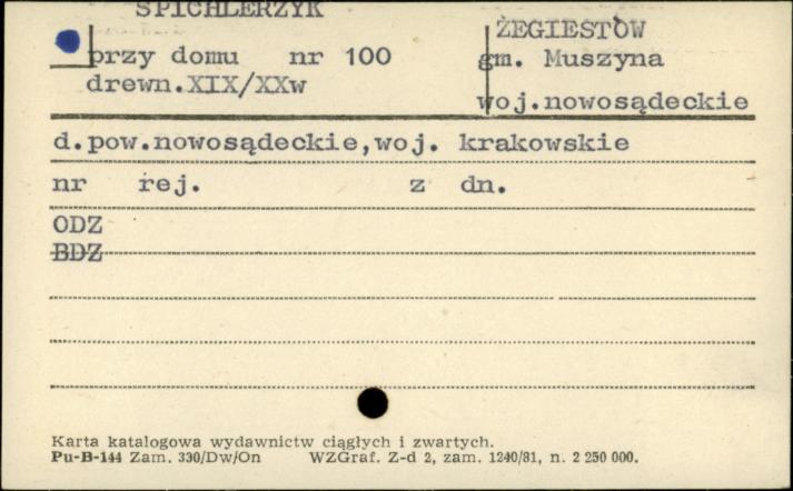 spichlerzyk przy domu, skan 1