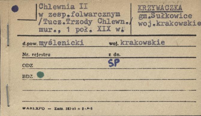chlewnia II w zespole folwarcznym, skan 1
