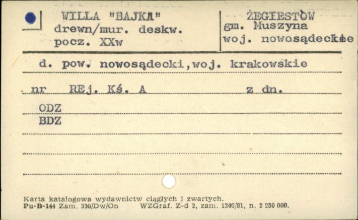 willa Bajka, skan 1