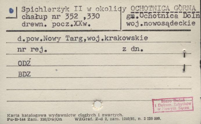 spichlerzyk II, skan 1
