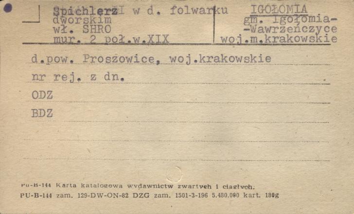 spichlerz w folwarku dworskim, skan 1