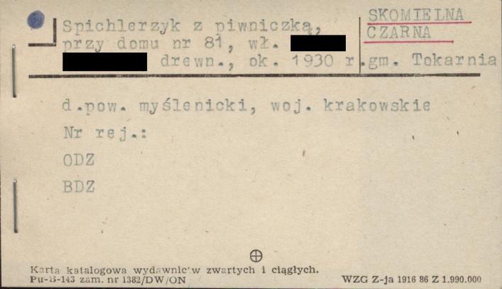 spichlerzyk z piwniczką, skan 1