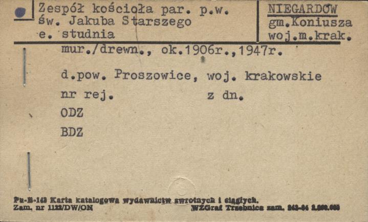 zespół kościoła par. pw. św. Jakuba Starszego: e. studnia, skan 1