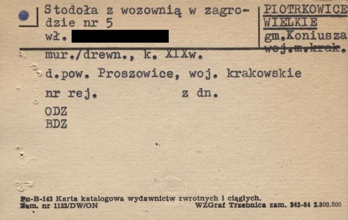 stodoła z wozownią w zagrodzie, skan 1