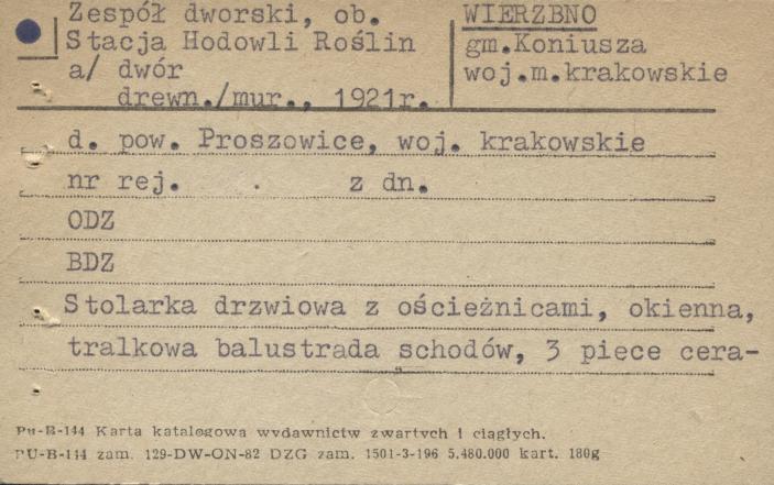 zespół dworski - dwór, skan 1