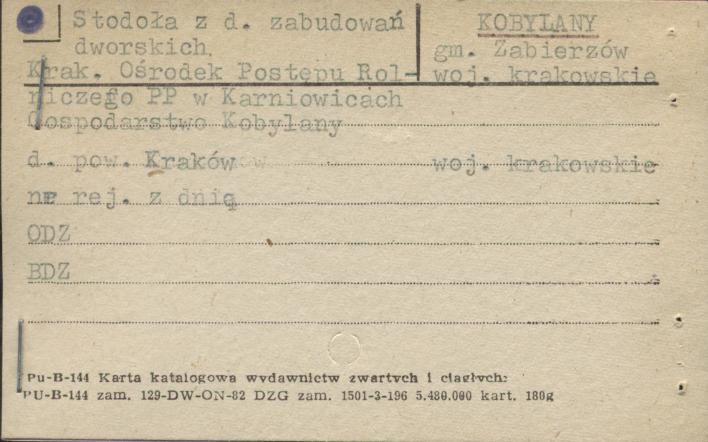 stodoła z d. zabudowań dworskich, skan 1
