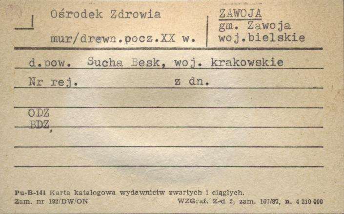 Ośrodek Zdrowia, skan 1