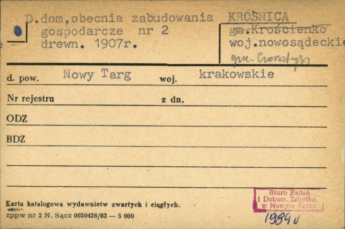dom, obecnie zabudowania gospodarcze, skan 1