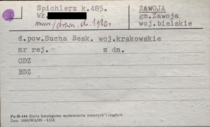 spichlerz k. 485, skan 1