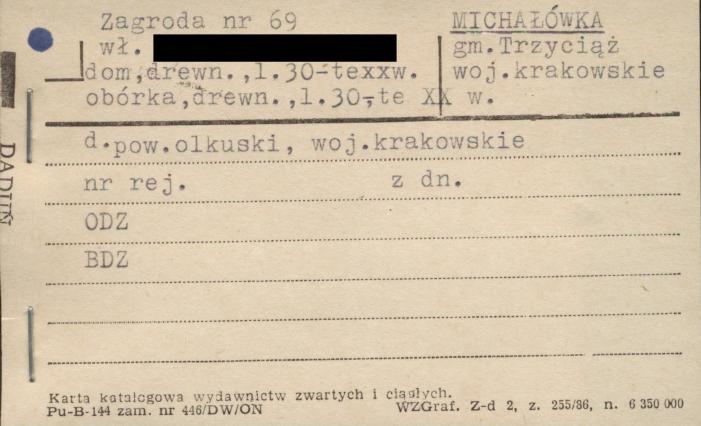 zagroda - dom, obórka, skan 1