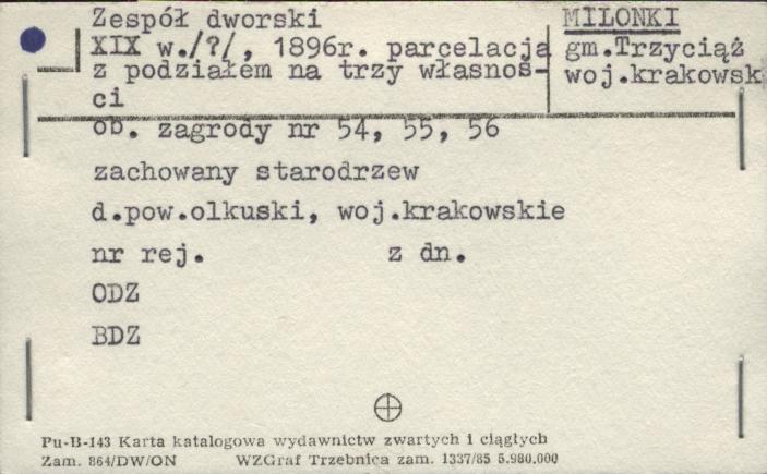 zespół dworski, ob. zagrody nr - 54, 55, 56, skan 1