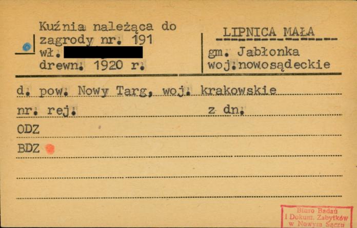 kuźnia należąca do zagrody, skan 1