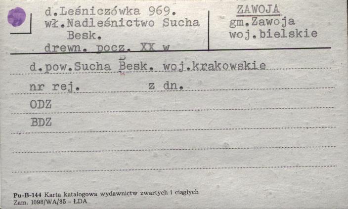 leśniczówka, skan 1