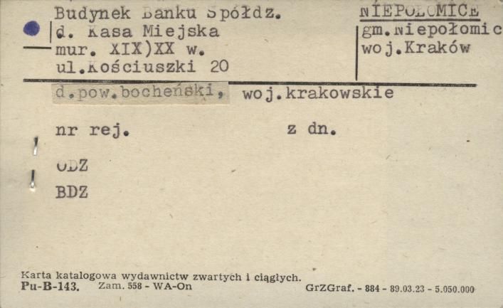 kasa miejska, ob. bank spółdzielczy, skan 1
