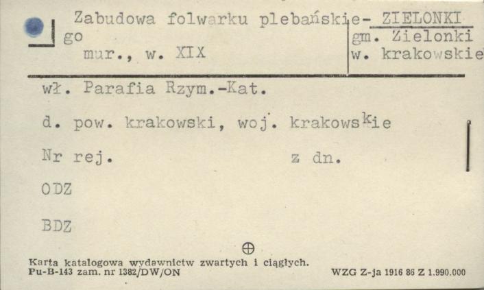 zabudowa folwarku plebańskiego, skan 1