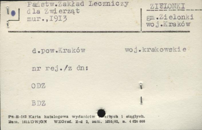 Państw. Zakład Leczniczy dla Zwierząt, skan 1