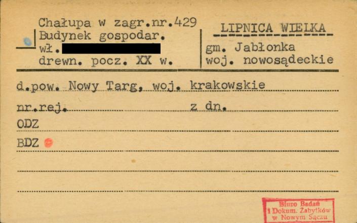 chałupa w zagr., budynek gospodar., skan 1