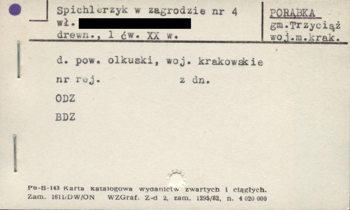 spichlerzyk w zagrodzie, skan 1