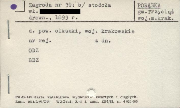 stodoła w zagrodzie, skan 1
